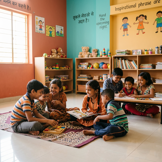 Children at Deepti Ashram